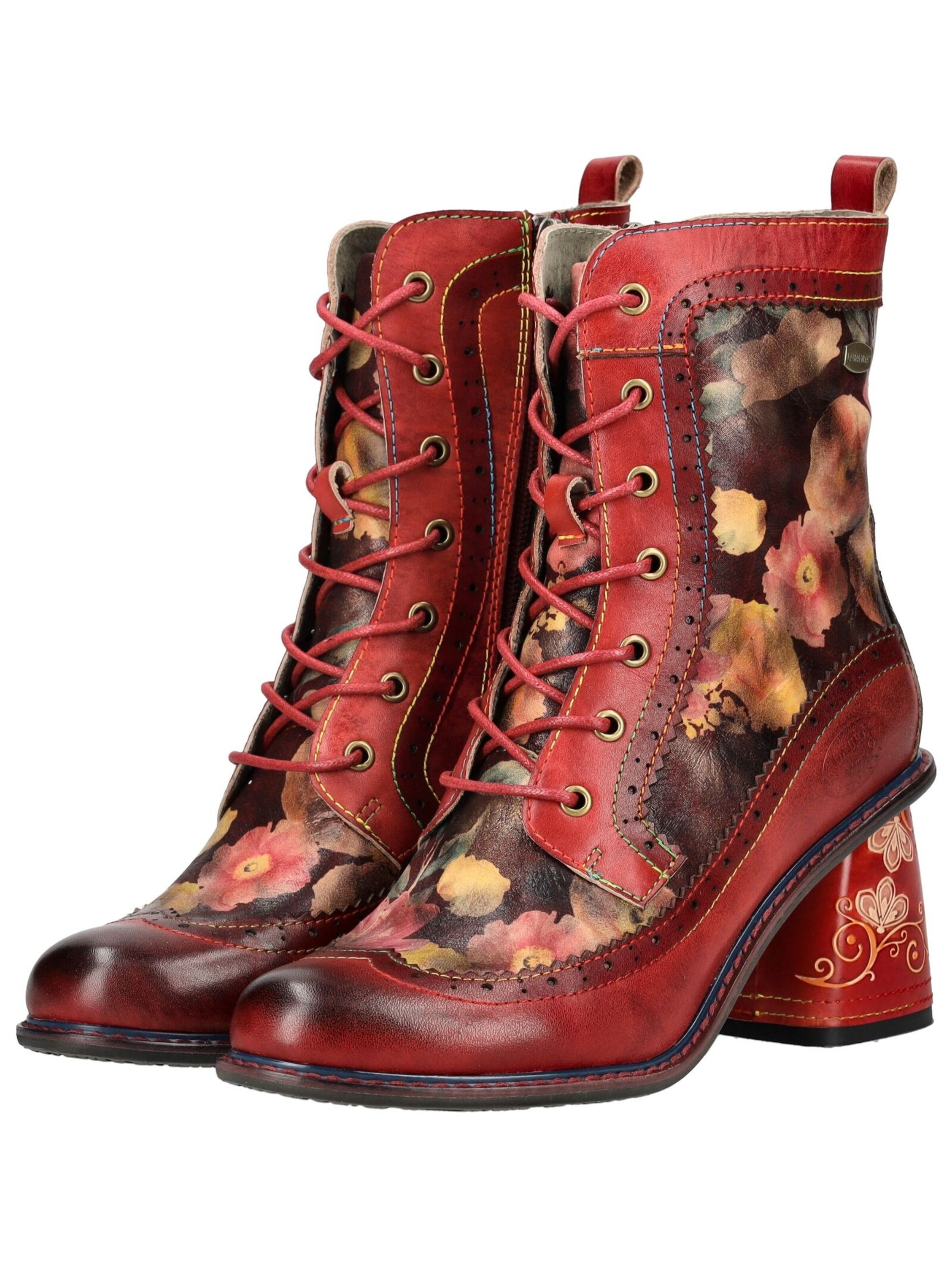 Laura Vita Schnürstiefelette in Rot