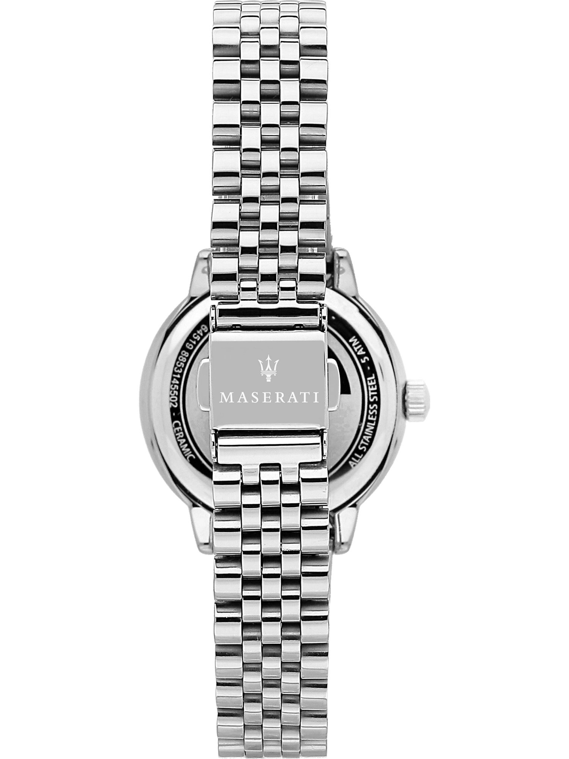 Maserati Set: Uhr und Armband in Silber 