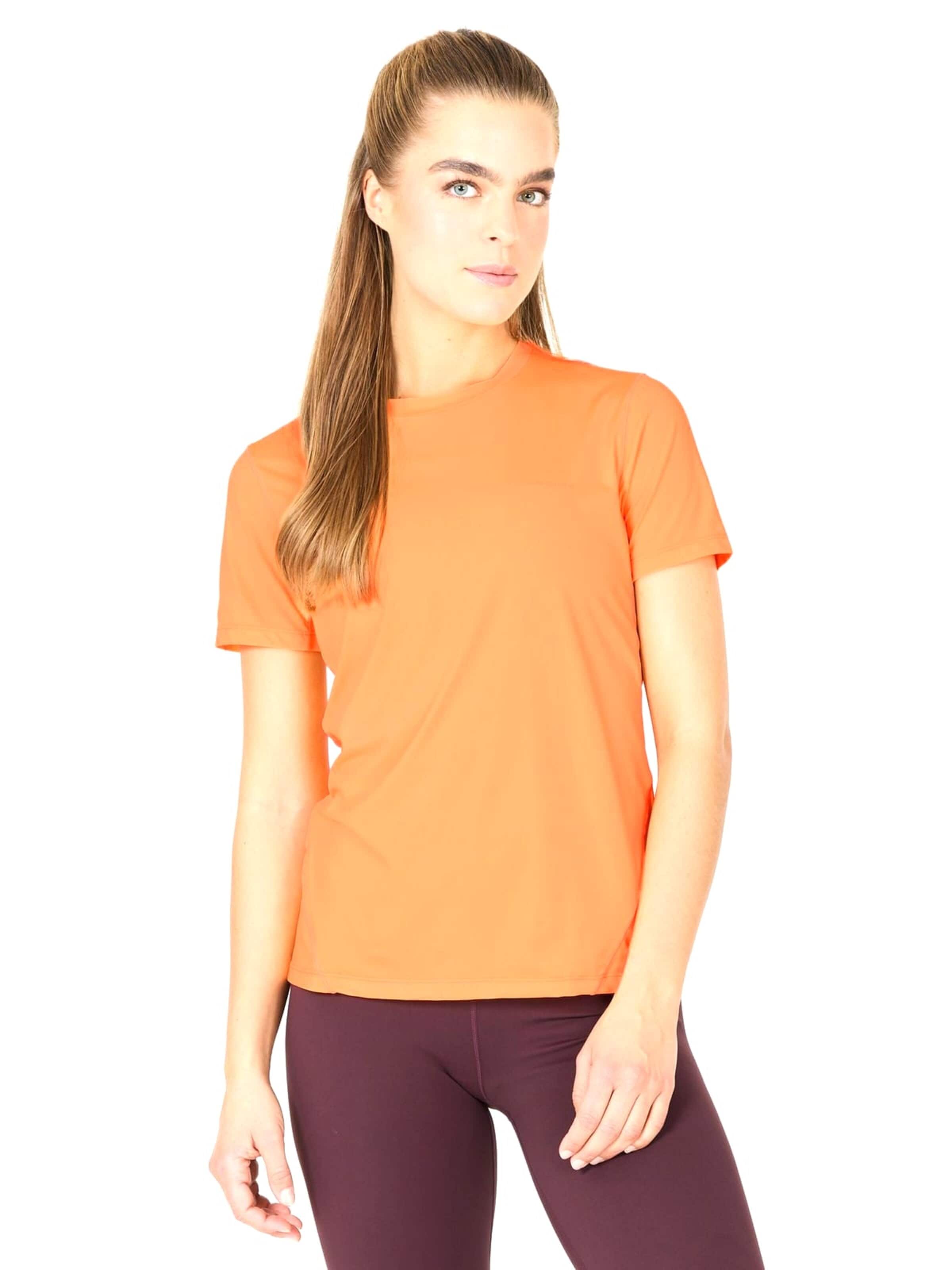 ENDURANCE Funktionsbluse 'Nan W SS Tee' i orange: forside