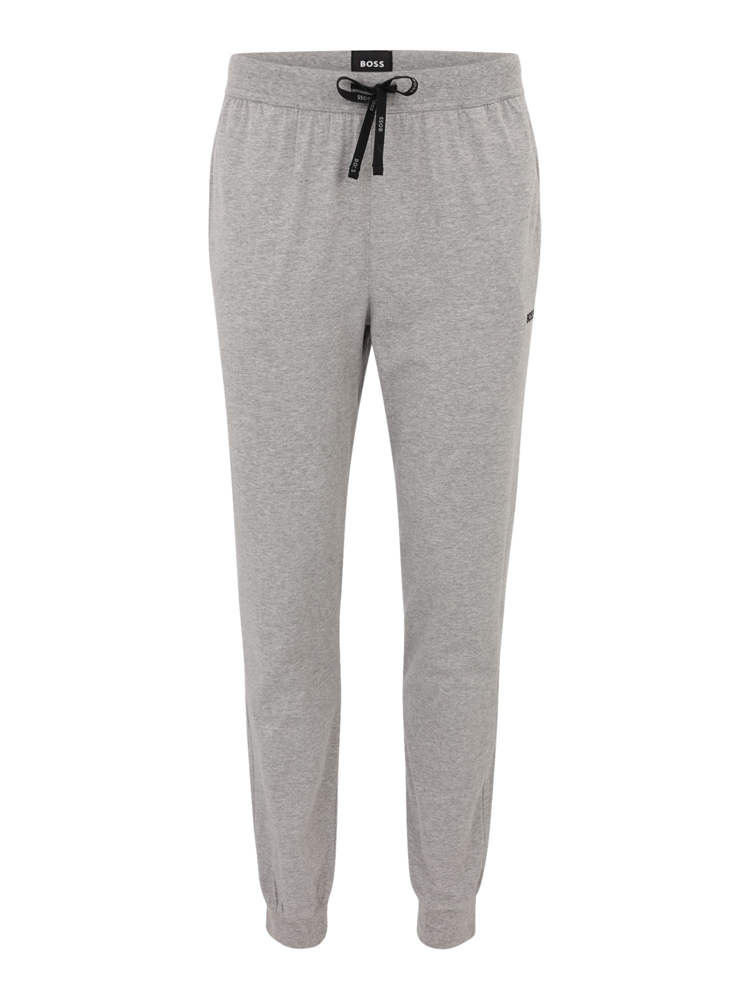 BOSS - Tapered Pantalón de pijama 'Mix&Match' en gris: frente