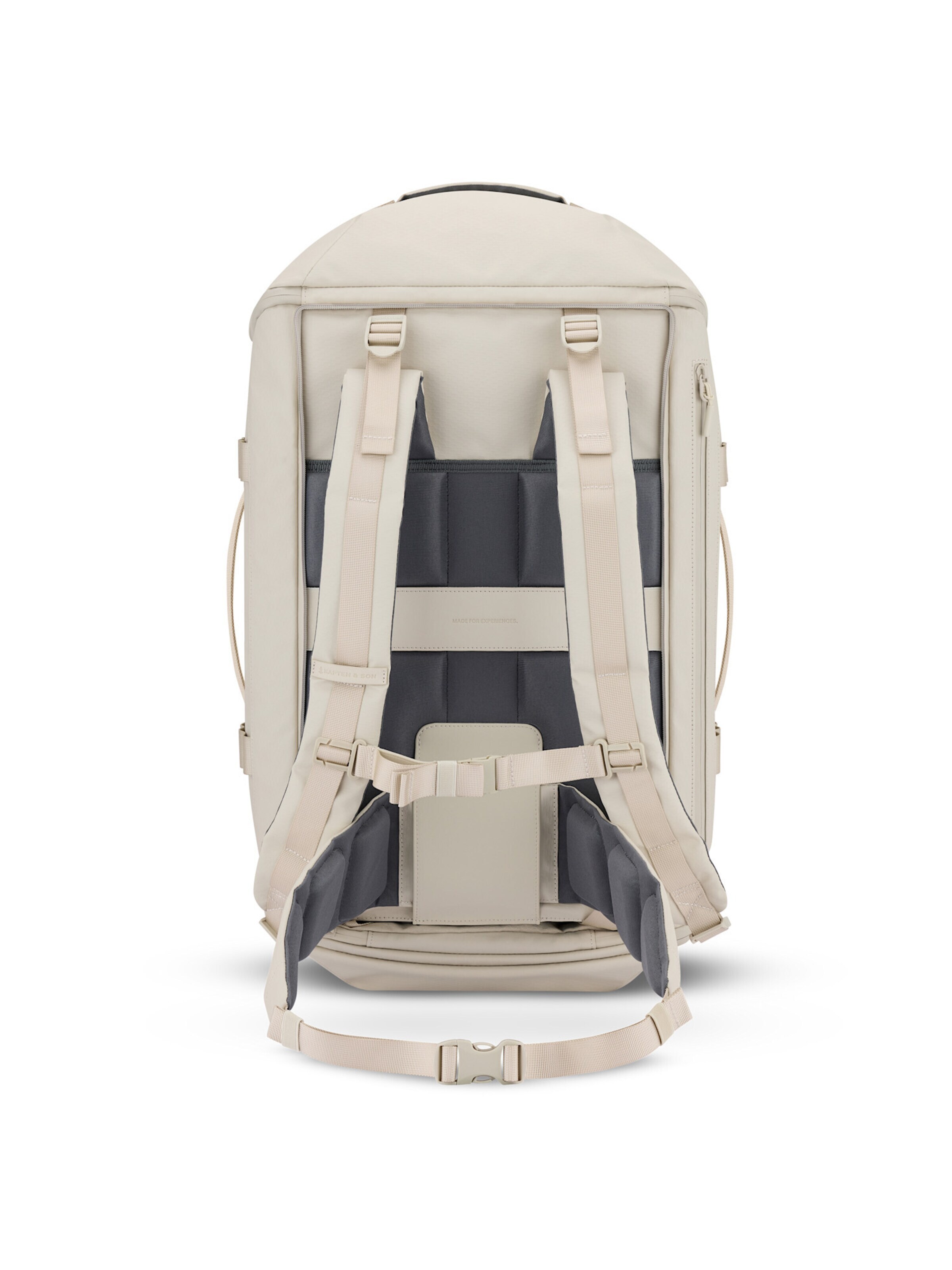 Kapten & Son Cestovní taška 'Lisbon Duffle Backpack Large' – béžová