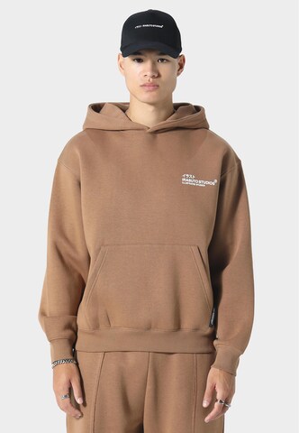 Felpa 'Crane' di Irasuto Studios in marrone: frontale