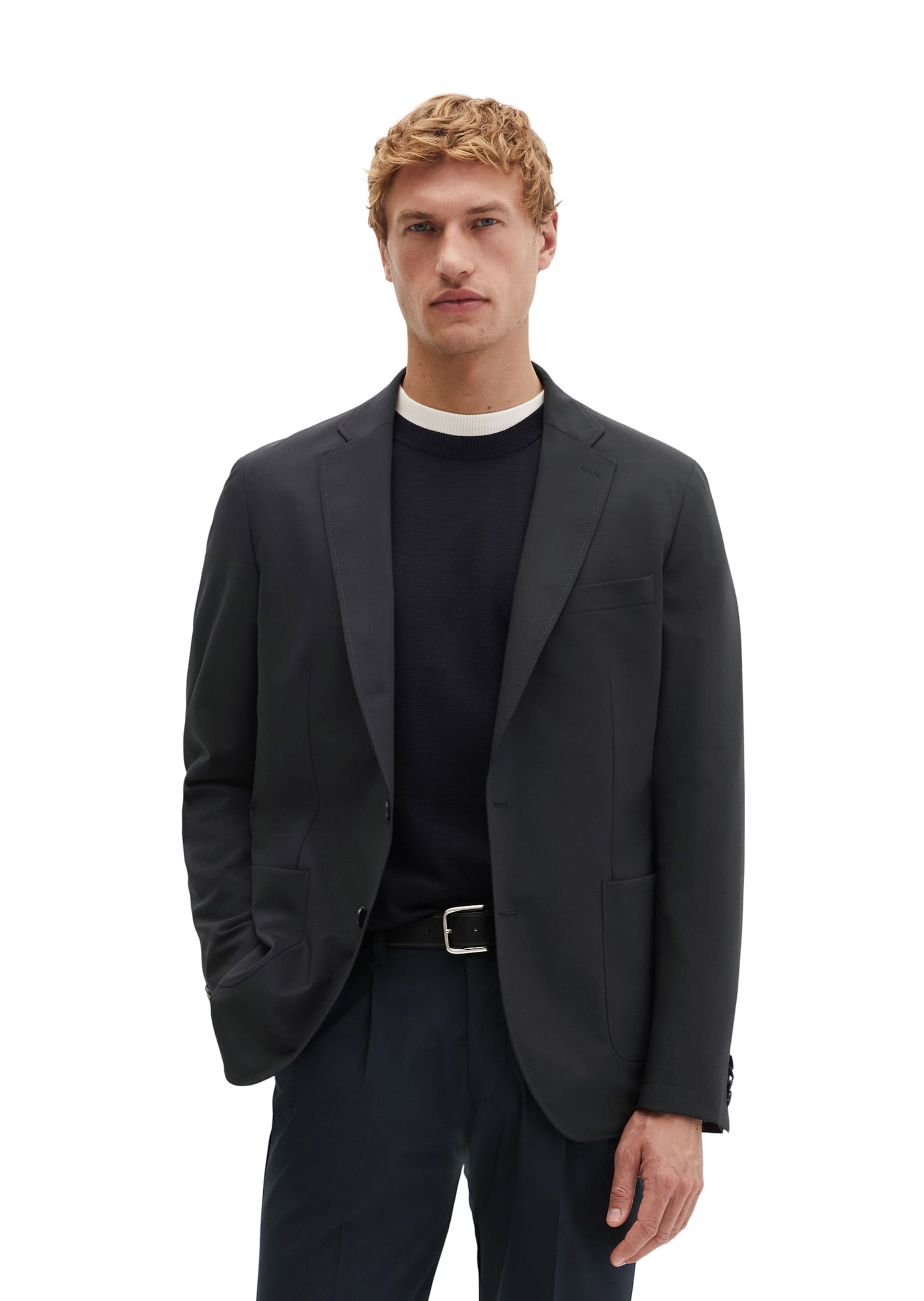 Marc O'Polo Regular fit Blazer 'Travel Collection' in Blue: front