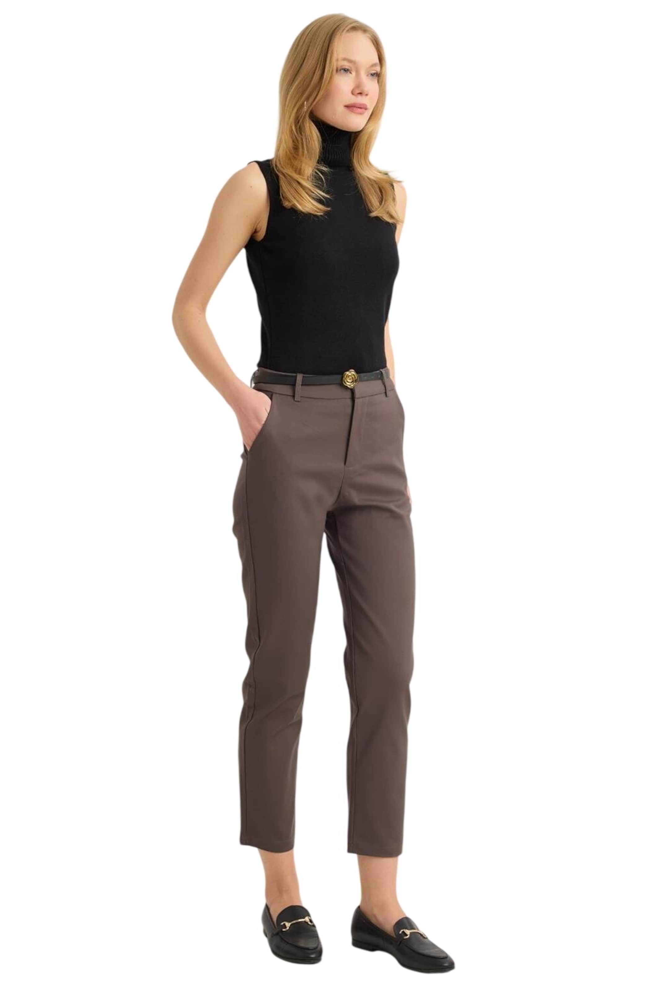 HOME STORE Slimfit Hose in Braun
