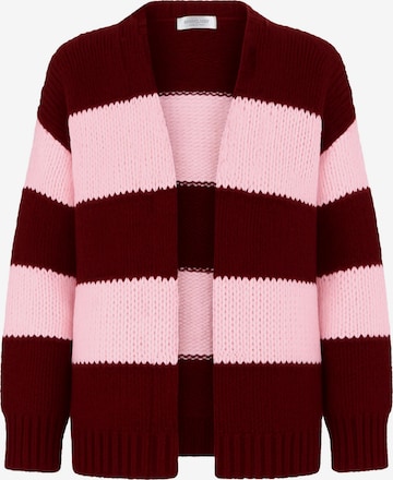 SASSYCLASSY Oversizestrickjacke in Rot: Vorderseite