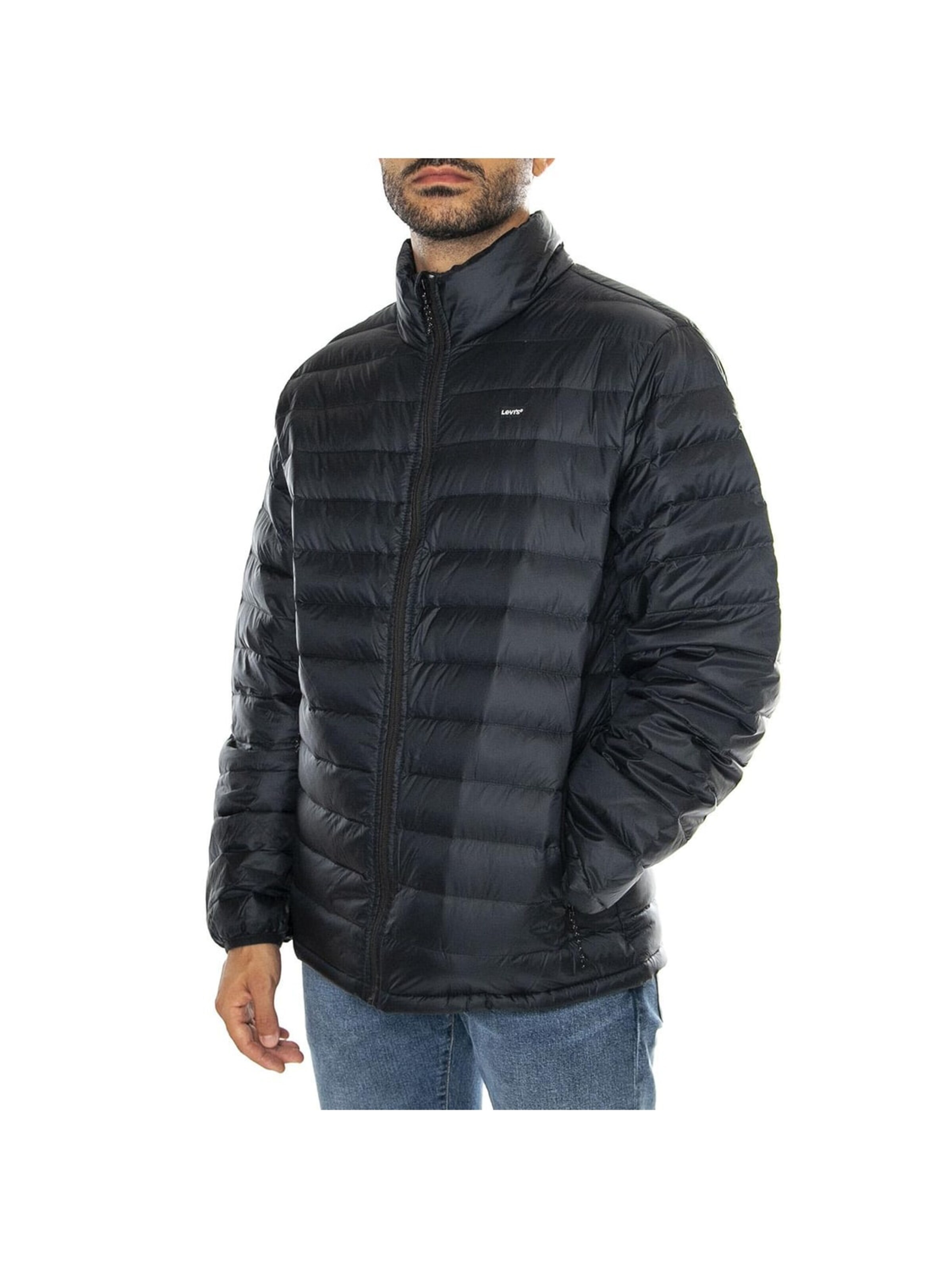 LEVI'S ® Between-season jacket 'Total Down Packable Jet Black' in Black