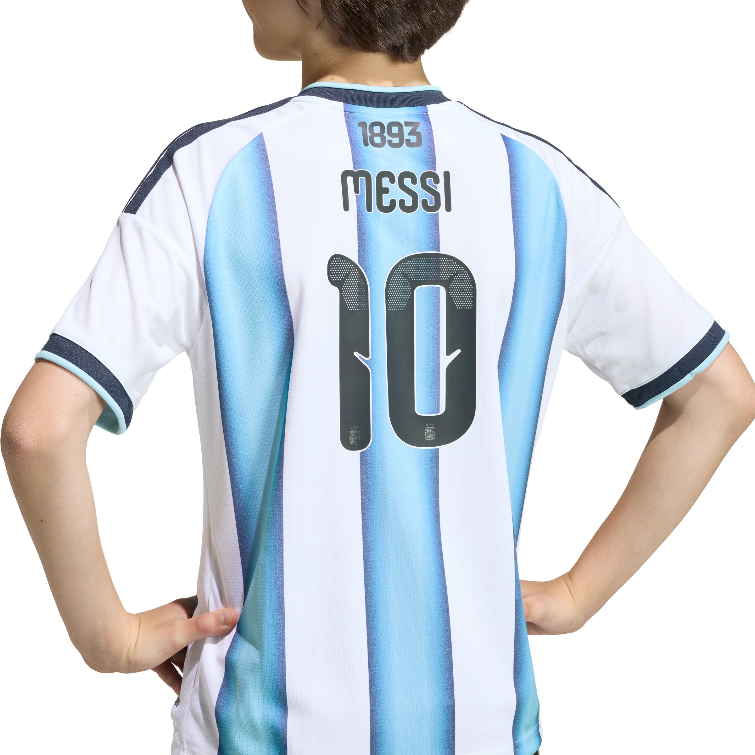 ADIDAS PERFORMANCE - Camiseta funcional 'Argentinien 26 Messi' en blanco