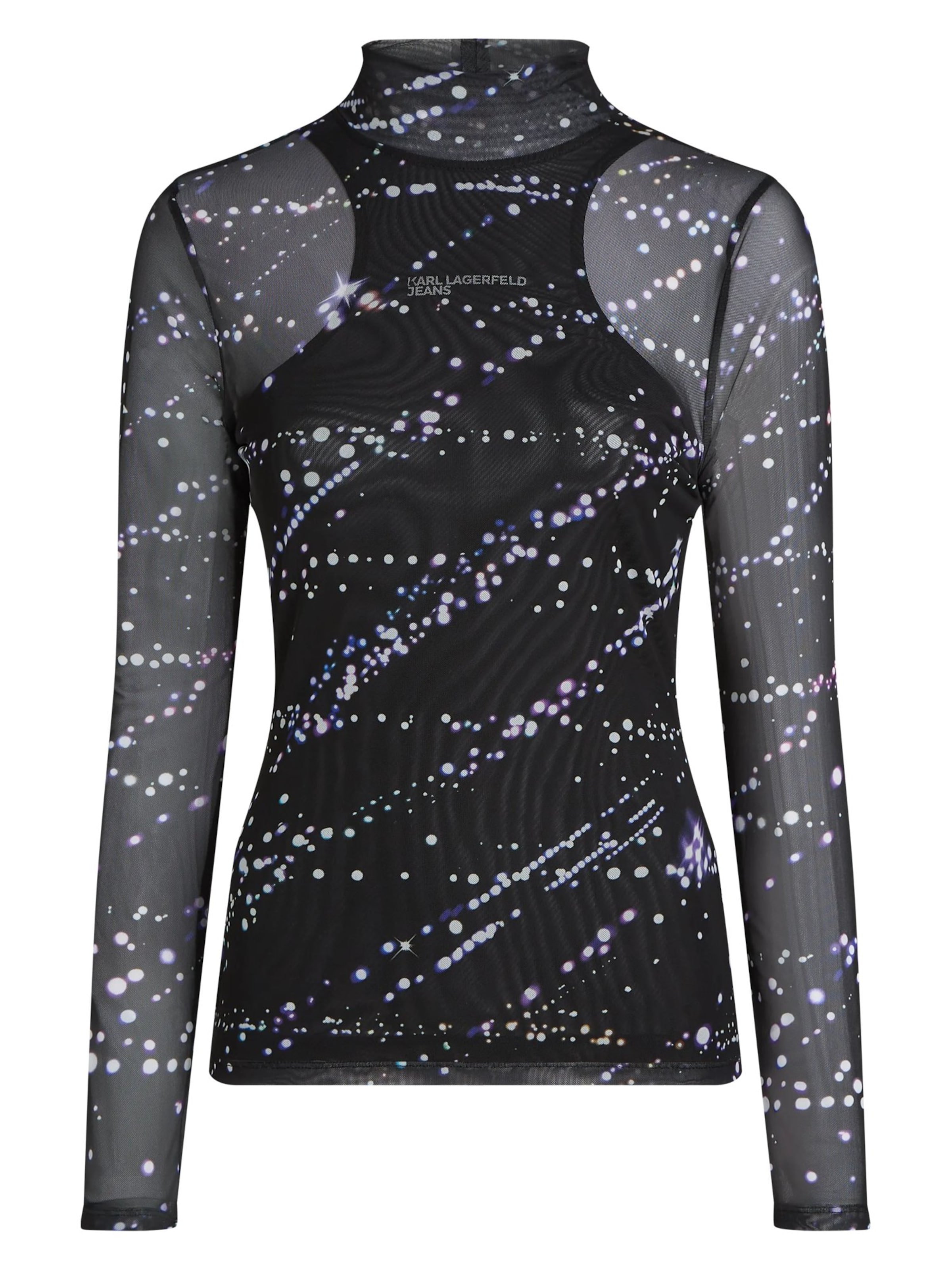 Tricou de la KARL LAGERFELD JEANS pe negru: față
