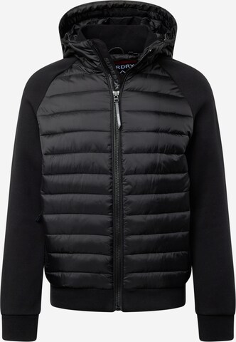 Superdry Overgangsjakke 'Storm Hybrid' i sort: forside