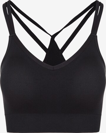 Athlecia Bustier Sport-BH 'LINEA SEAMLESS' in Schwarz: predná strana