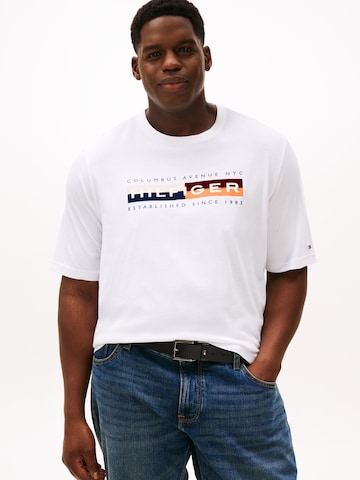 Tommy Hilfiger Big & Tall Shirt in White: front