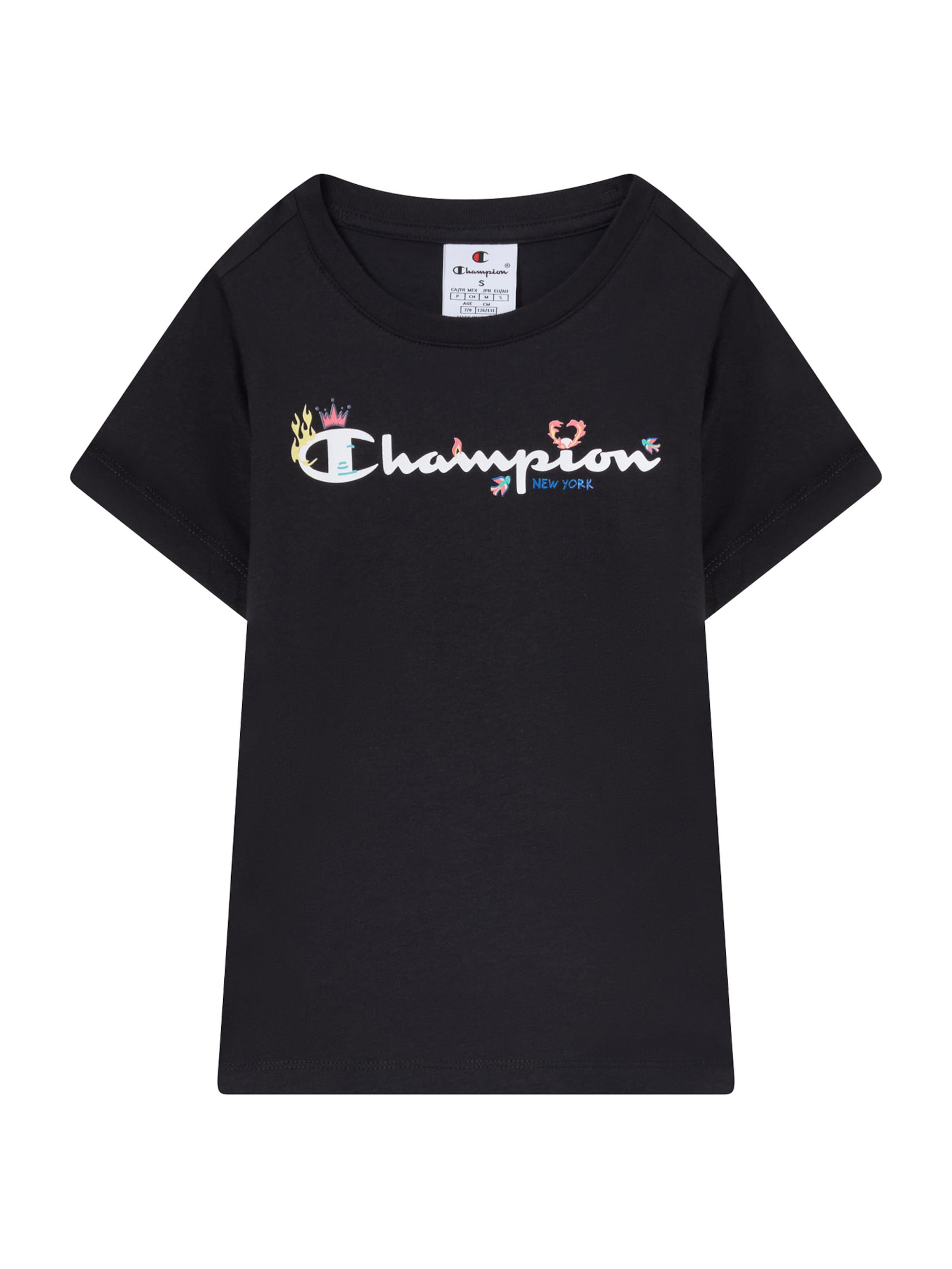 Champion Authentic Athletic Apparel Μπλουζάκι σε μαύρο: μπροστά