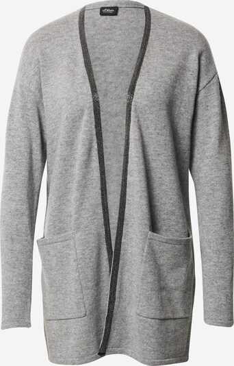 s.Oliver BLACK LABEL Strickjacke in graumeliert, Produktansicht
