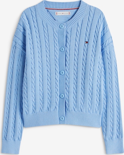 TOMMY HILFIGER Adīta jaka, krāsa - debeszils, Preces skats