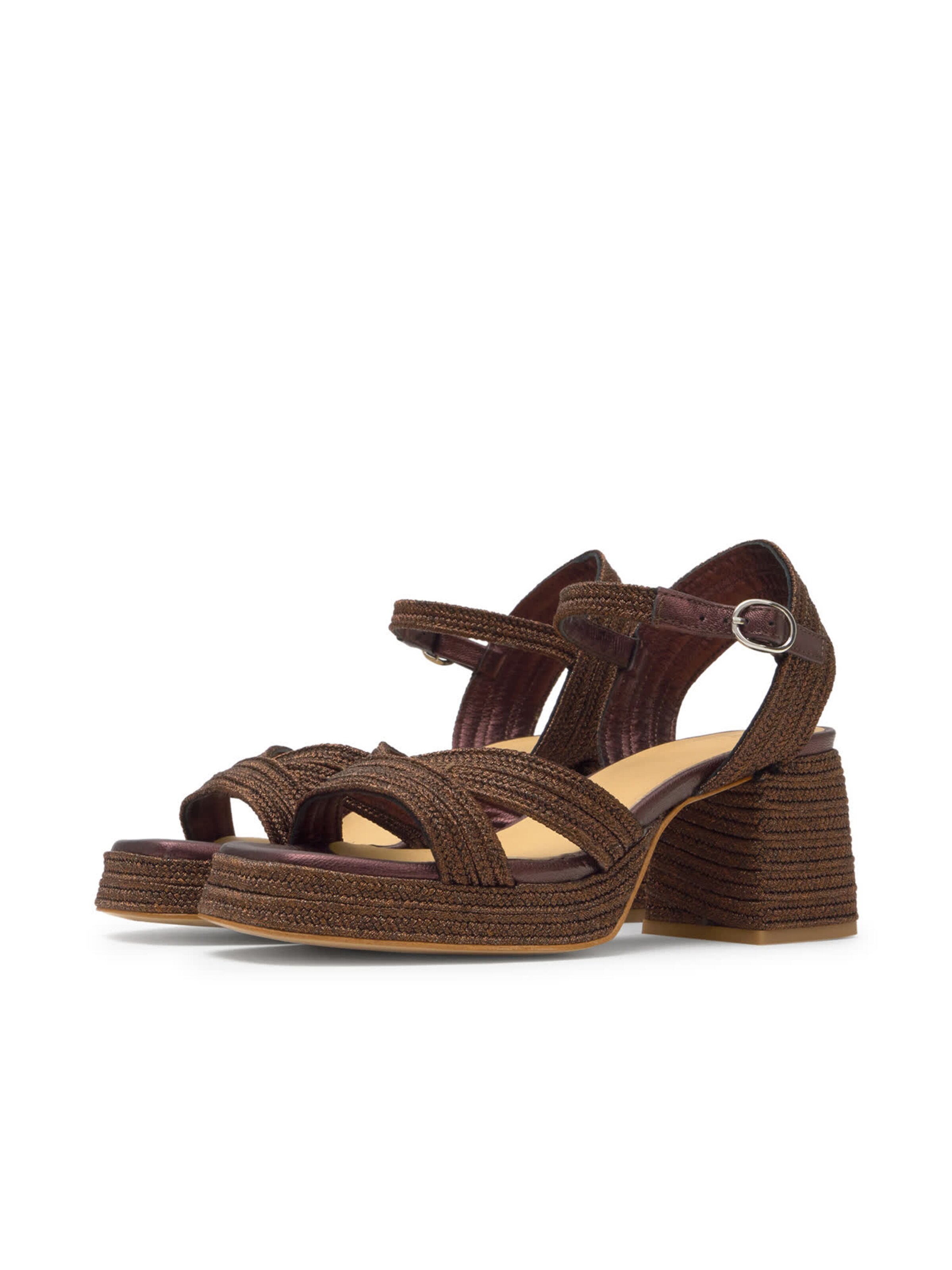 Castañer Hochhackige Sandalen ' VALLITA ' in Braun