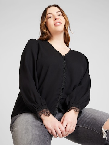 Vero Moda Curve - Blusa 'GINDA' em preto: frente