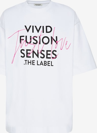 SENSES.THE LABEL Oversized Shirt 'Tec:la' in L in Pink / Black / White, Item view
