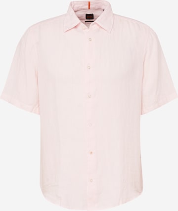 BOSS Orange Средняя посадка Рубашка 'Rash' в Ярко-розовый: спереди