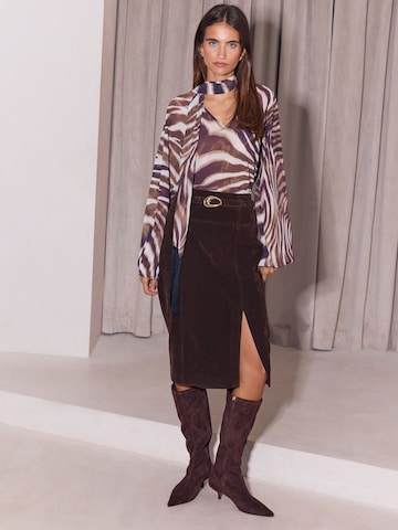 Gonna di Lipsy in marrone