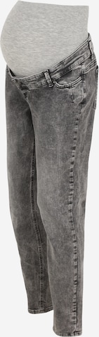 Mamalicious Curve - Slimfit Calças de ganga 'Utah' em preto: frente