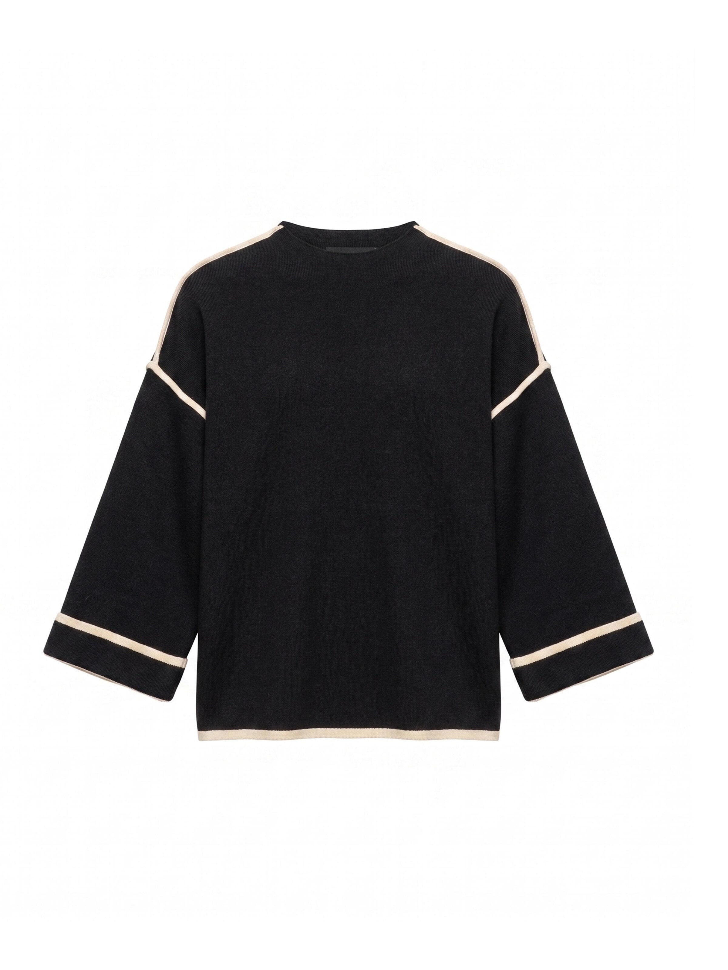Pull-over Tantra en noir : devant