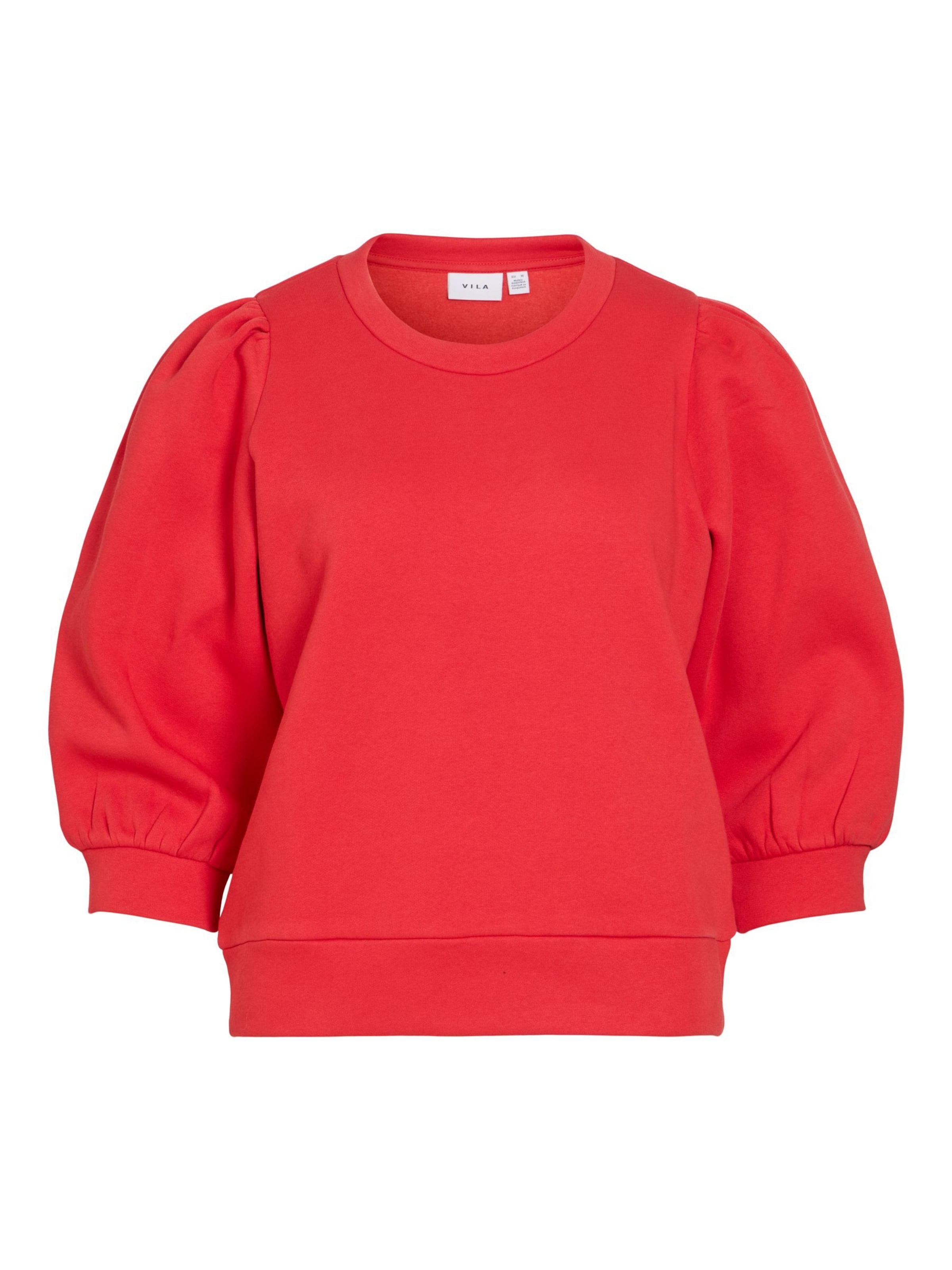 VILA Sweatshirt in Rot: Vorderseite
