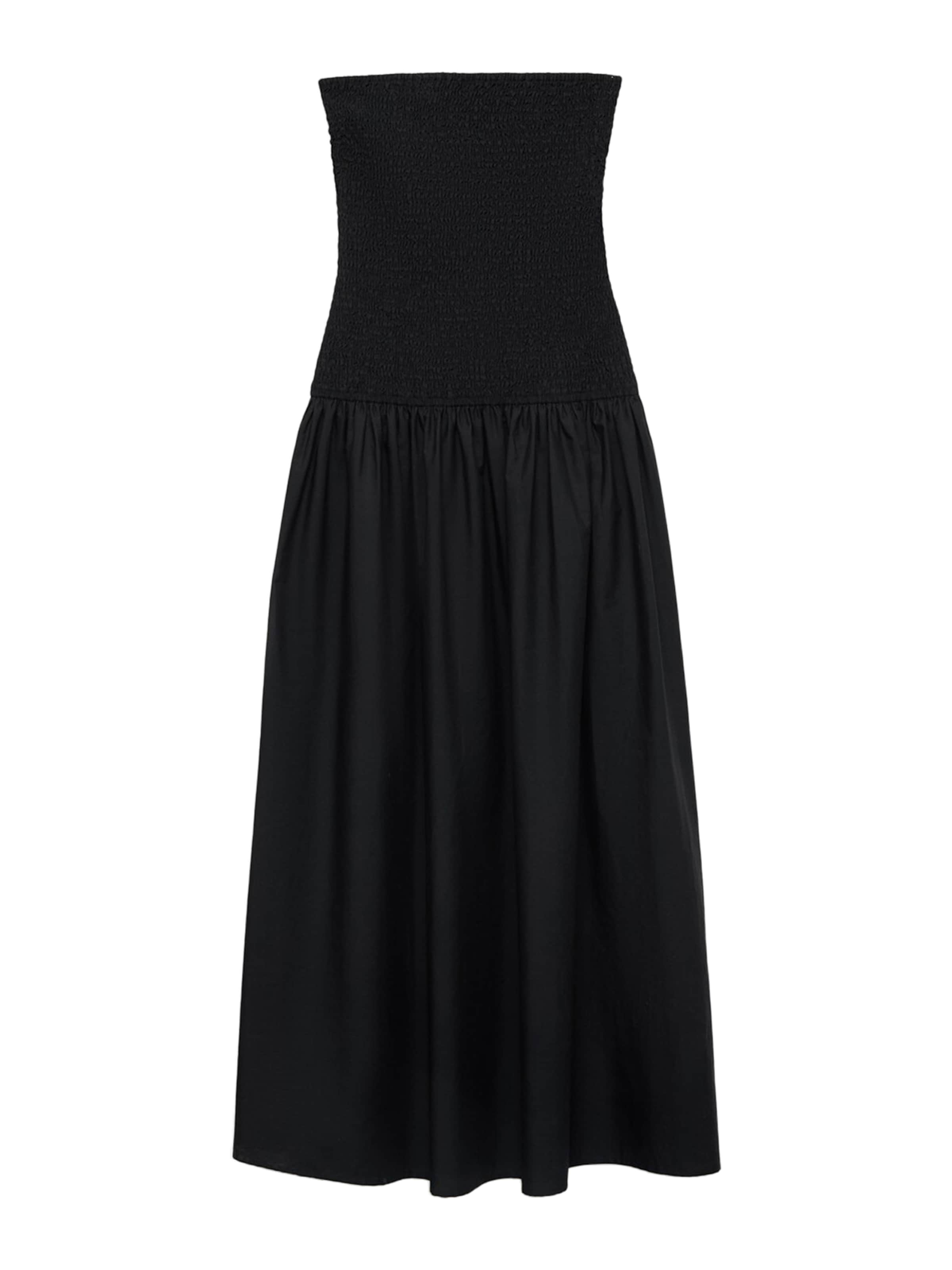 MANGO TEEN - Vestido de verano 'Milan' en negro: frente