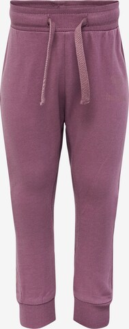 Effilé Pantalon Hummel en violet : devant