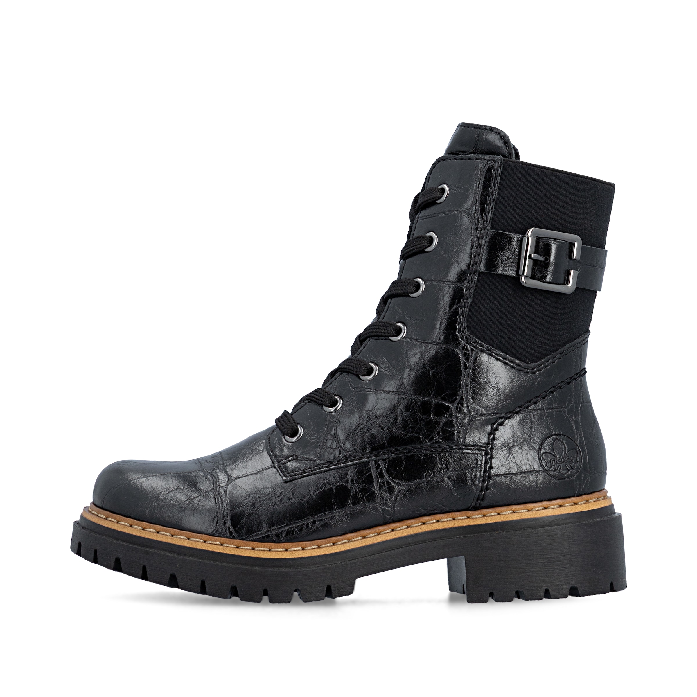 Bottes à lacets Rieker en noir