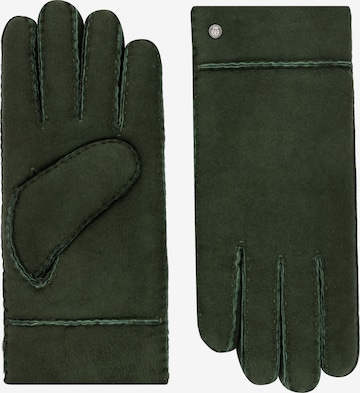 Roeckl Vingerhandschoenen 'Classic Silk Lamb' in Groen: voorkant