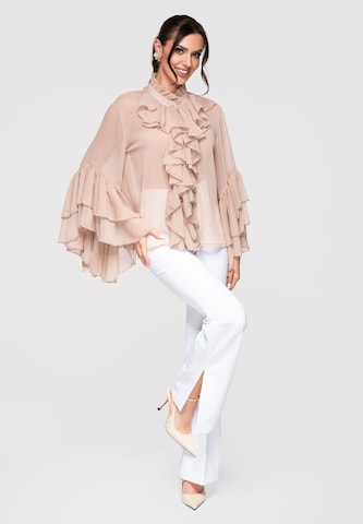 Ombre Blouse 'OW-SH-E0008' in Beige