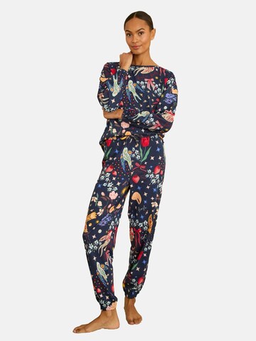 love & roses Пижама в Синий: спереди