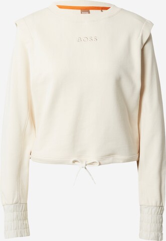 BOSS Sweatshirt 'Enumber' in Wit: voorkant