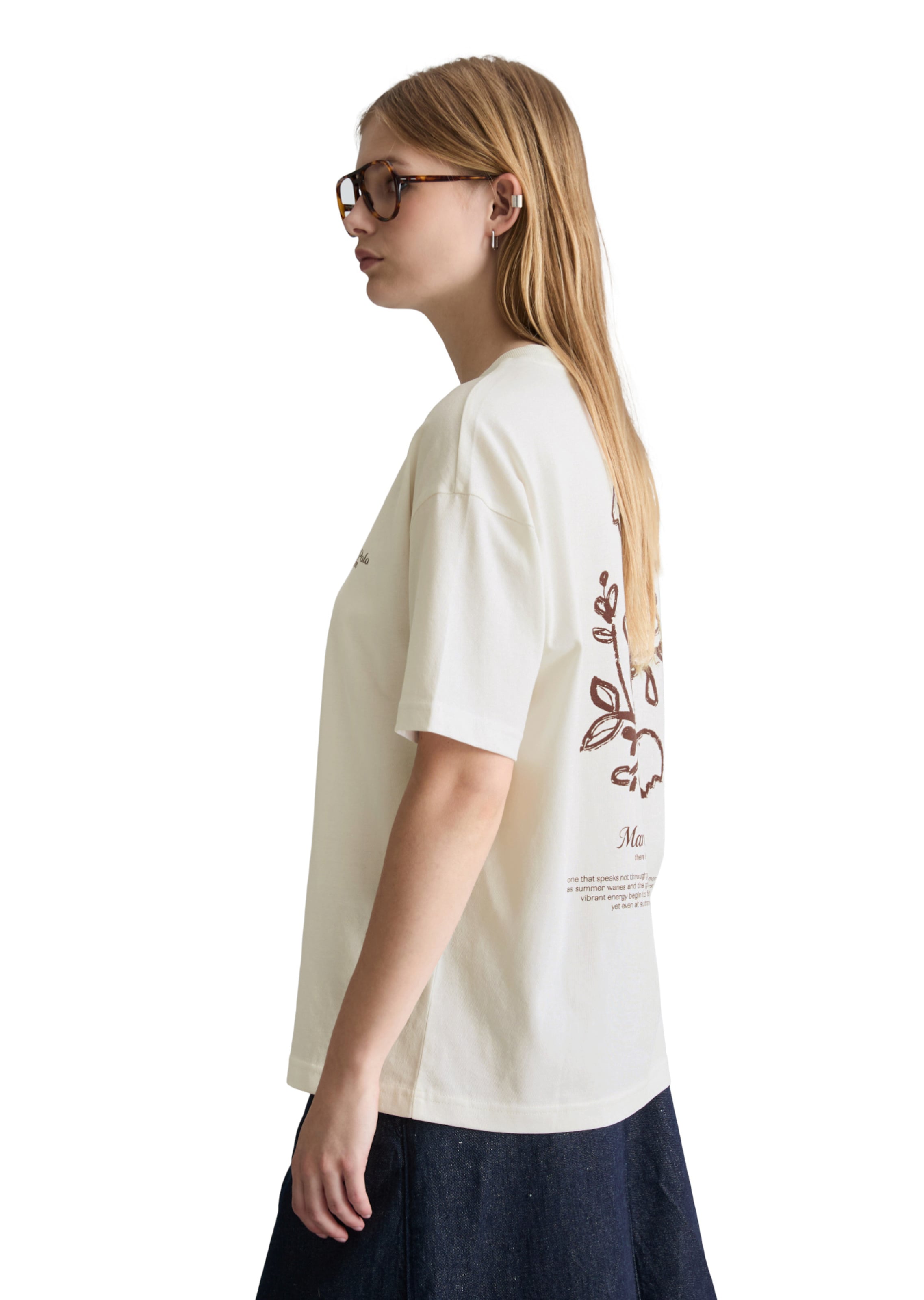 Marc O'Polo DENIM T-Shirt in Weiß