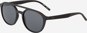 HUGO Red Sunglasses in Black: front