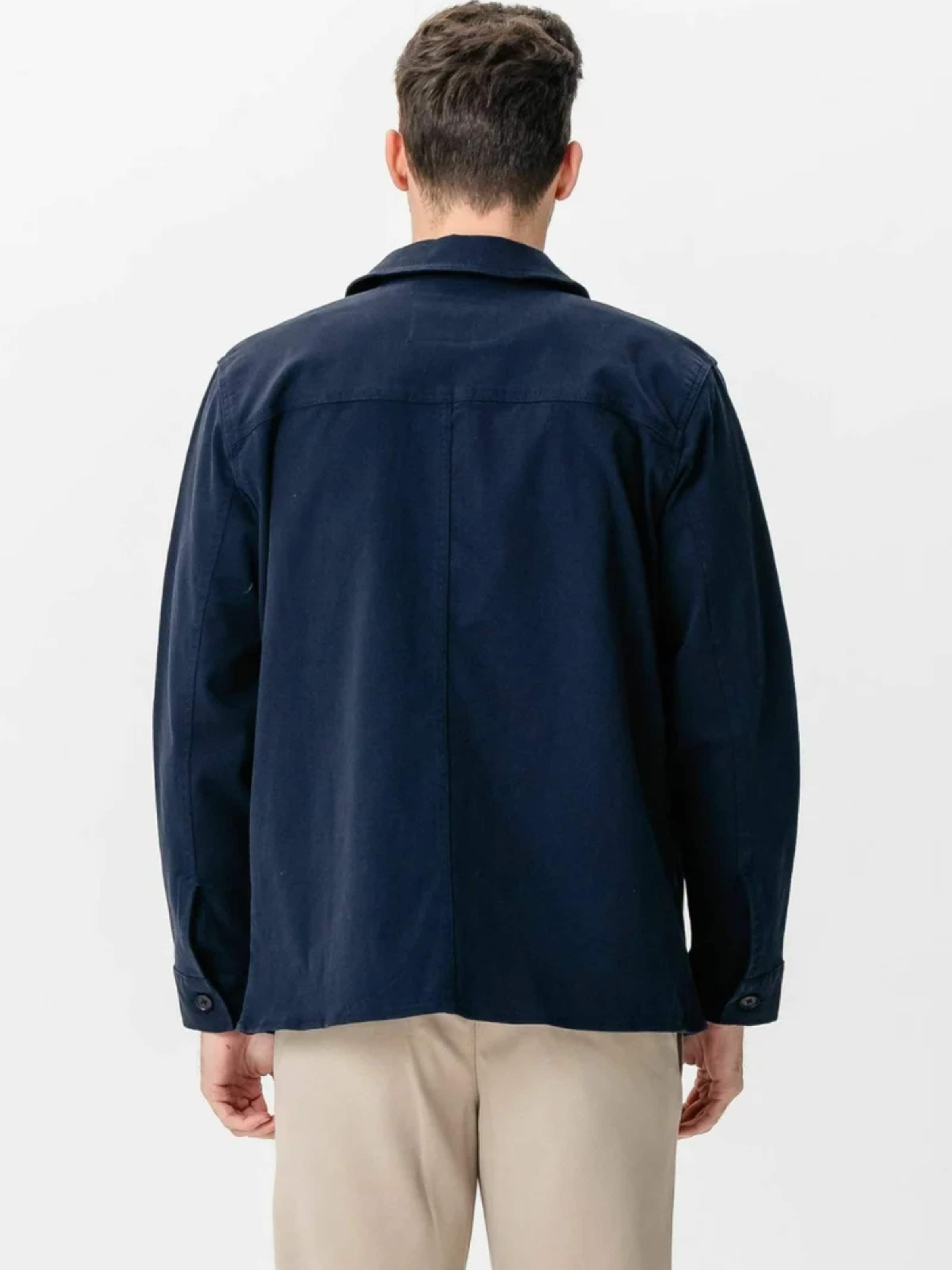 Veste mi-saison ' Twill Shirt ' TEESHOPPEN en bleu
