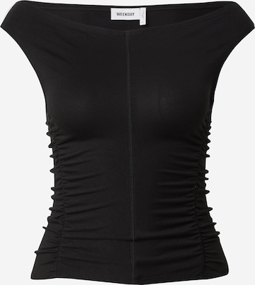 WEEKDAY Särk 'Regina', värv must: eest vaates