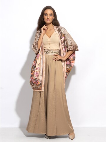 Cardigan oversize 'BAROQUE FLOWERS' JIORO en mélange de couleurs