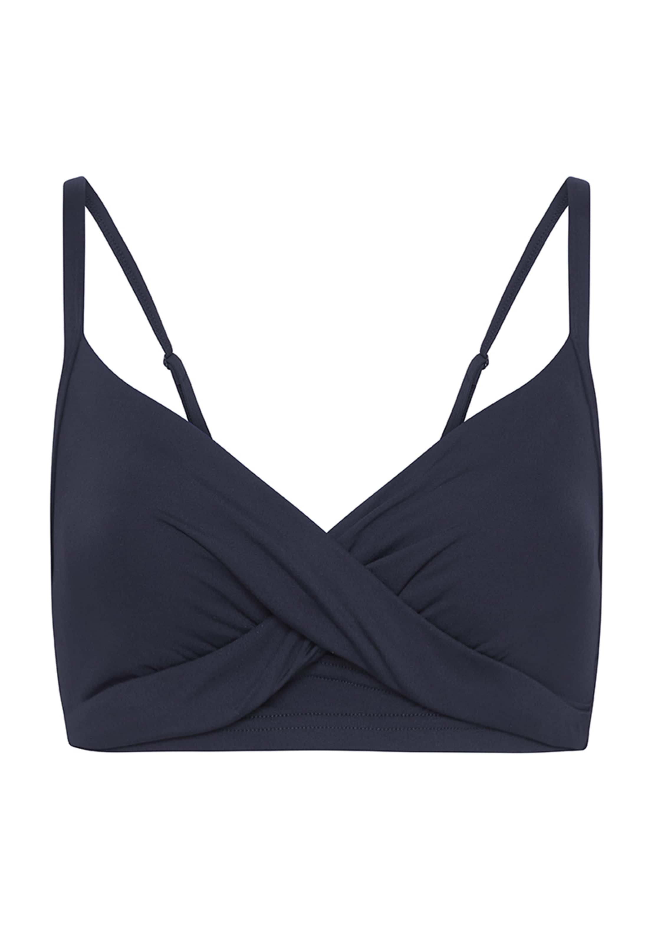SEA LEVEL Triangel Bikinitop 'Essentials' in Blau: Vorderseite