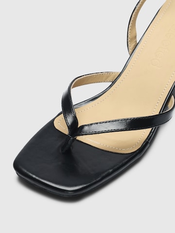 SELECTED T-Bar Sandals 'SLFELLA' in Black