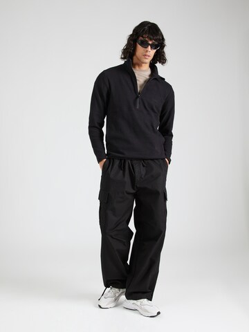 juoda JACK & JONES Megztinis be užsegimo 'HARLIE'