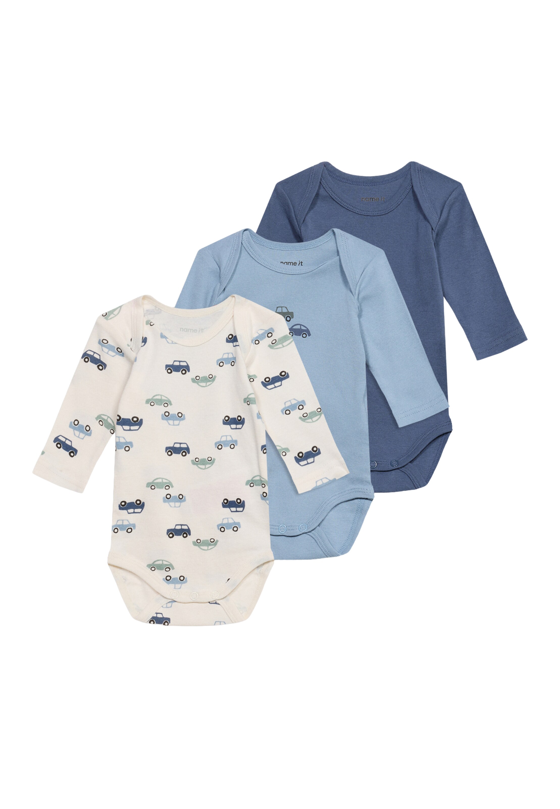 Tutina / body per bambino di NAME IT in blu: frontale