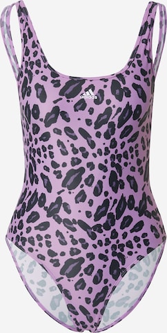purpurinė ADIDAS SPORTSWEAR Biustjė Sportinis maudymosi kostiumėlis 'Essentials': priekis
