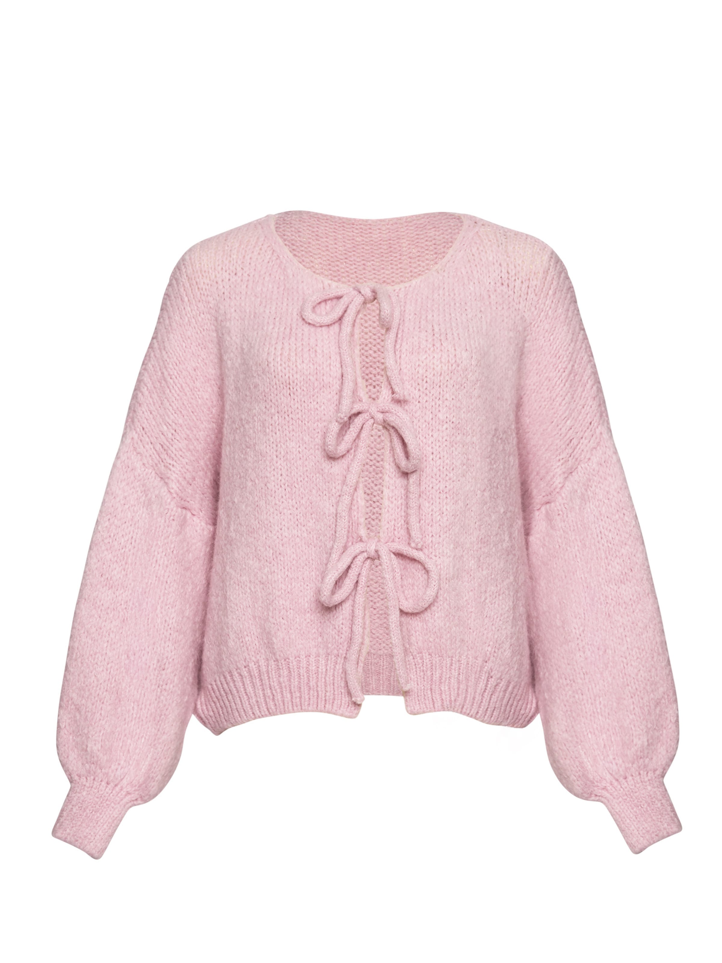 Lilavie Strickjacke ' Miaa ' in Pink: Vorderseite