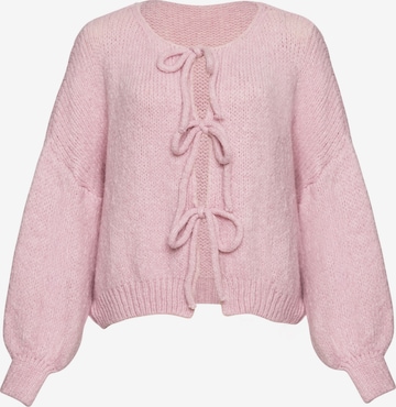 Lilavie Strickjacke ' Miaa ' in Pink: Vorderseite