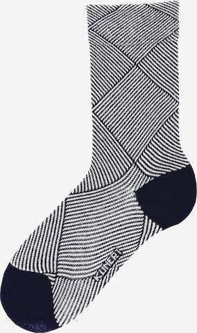 KUNERT Socken 'Business Check' in Blau: Vorderseite