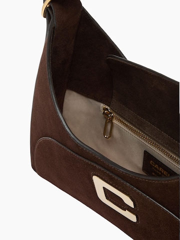 Carel Handtas 'Carel Paris Sacs À Main Place De La Concorde Cuir Marron' in Bruin