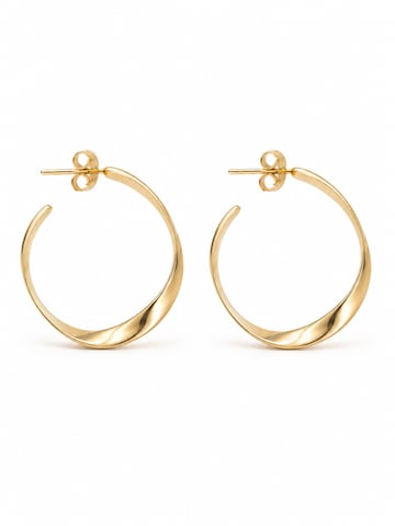 Boucles d'oreilles 'AVELINE MEDIUM' CHIVAL en or : devant