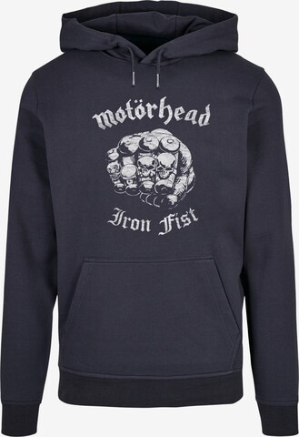 Sweat-shirt 'Motorhead - Iron Fist' Merchcode en bleu : devant