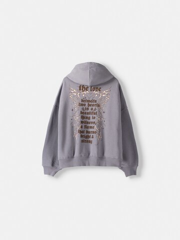 Bershka Sweat jacket in Grey